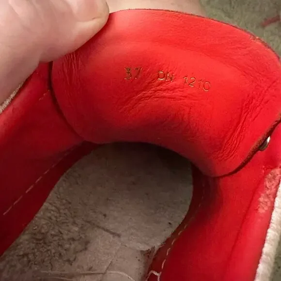 Givenchy Logo Canvas Sneakers Fashion Tennis Shoes Pink Red 37 - Picture 8 of 11